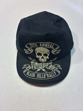 Lorimco 2015 75th Annual Sturgis Black Hills Rally Skull Biker Cap